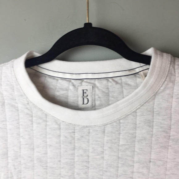 ED Quilted Crewneck Sweatshirt Sz Medium - Picture 4 of 9